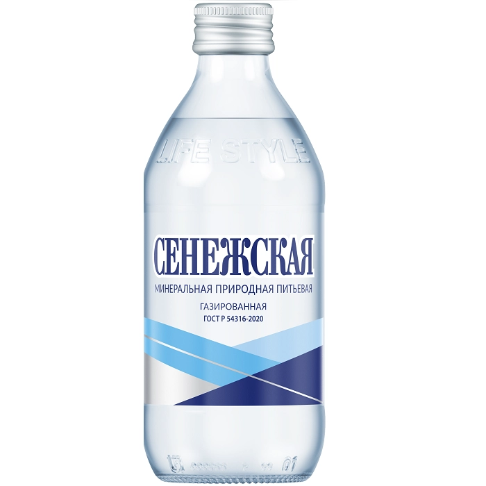 Вода минеральная Сенежская Газированная 0.33 л, стекло, 12 шт. в уп. от магазина Одежда+