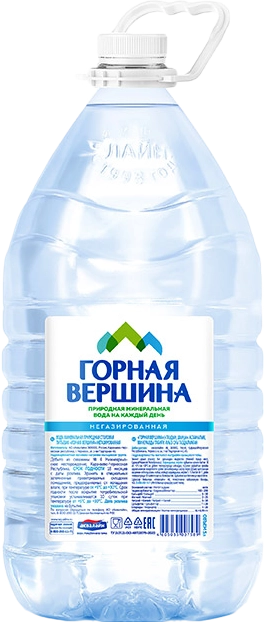 Питьевая вода "Горная вершина" 5 литров
