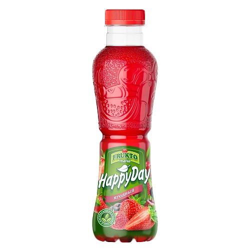 Сокосодержащий напиток Fruktomania Happy day Ягодный 0,5 литра, 12 шт